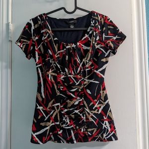 Black with accent color blouse